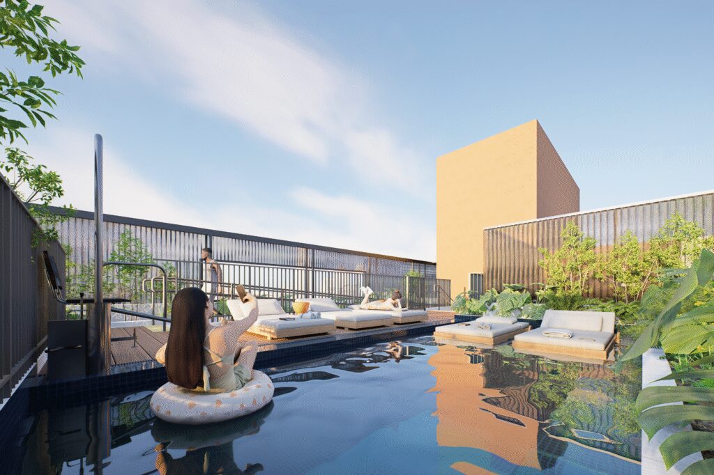 Rooftop com piscina